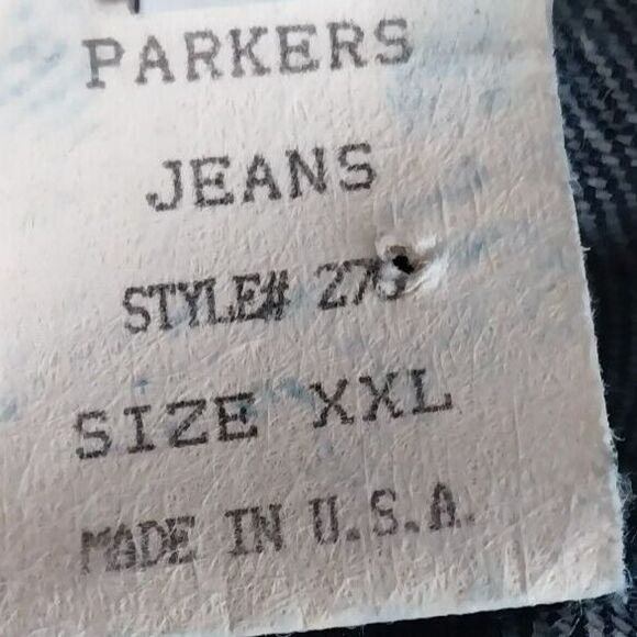 Vintage Men's 2XL Denim Vest Acid Wash  Parkers Jeans - Picture 7 of 7